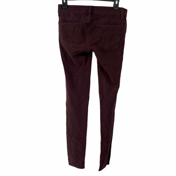 American Eagle Jegging Jeans Burgundy Red Size 4 - Picture 2 of 7